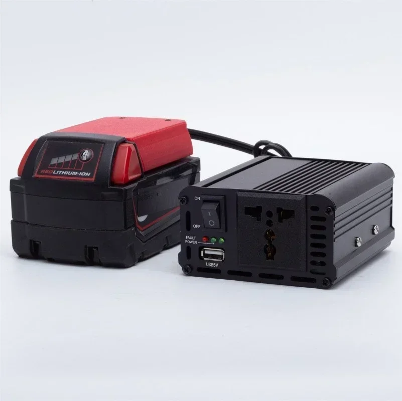 For Milwaukee 18V Li-Ion Battery 20V Reliable Wireless Power And Fast Charging  200W Portable Power Supply Inverter Compatible