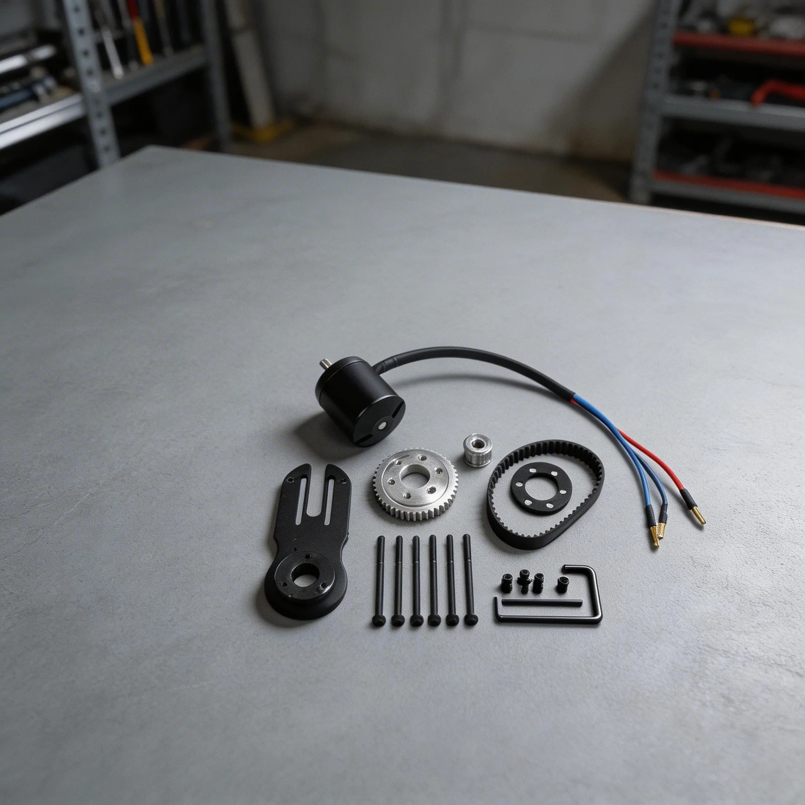 For DIY Electric Skateboards Synchronous Pulleys Skateboard Pulleys Stable Engagement Belt System Powerful 1800W Motor