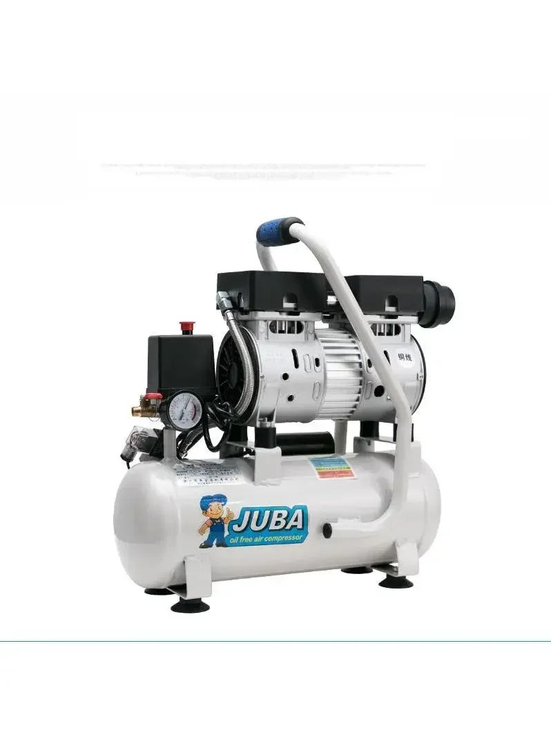 220v elektrische luchtcompressor houtbewerking 8L 9L luchtpomp hogedruk olievrije stille decoratie krachtige verfluchtcompressor - afbeelding 2