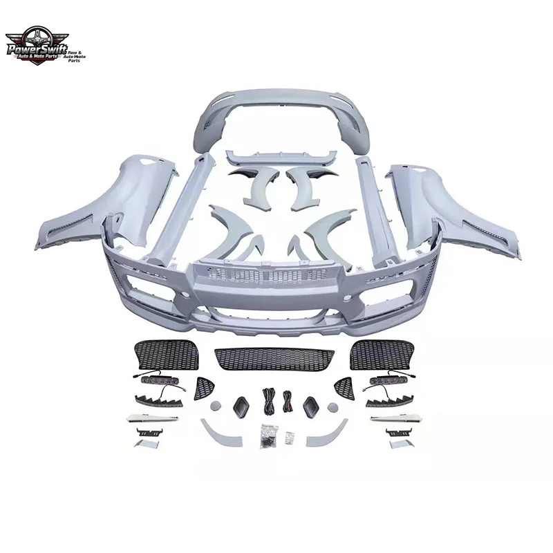 

Suitable for 08-16 BMW X6 Modified HAMANN Wide Body Kit E71 Harman Bumper Injection Molded PP Material