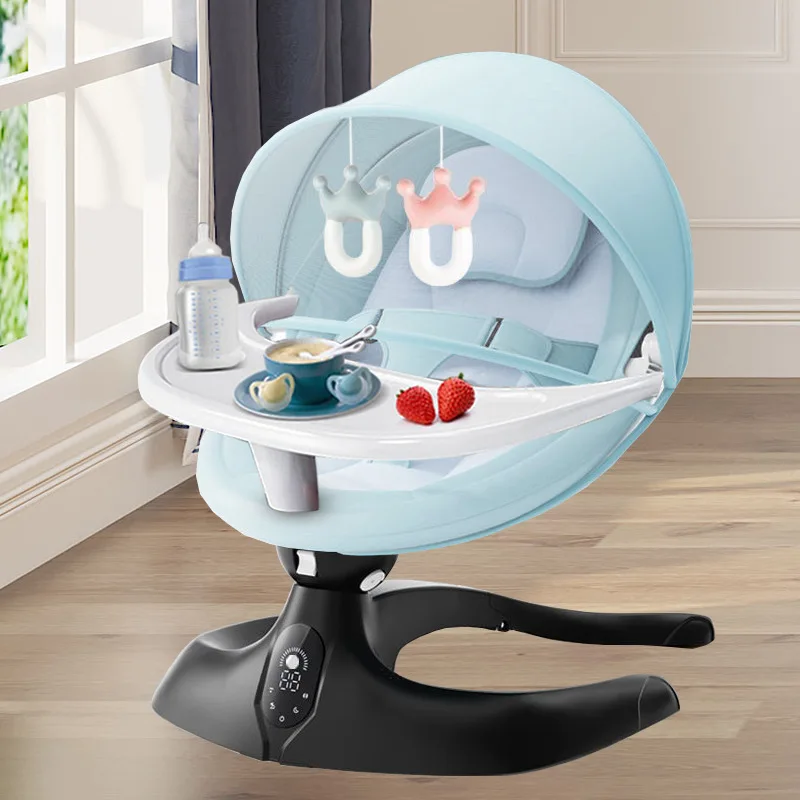 

New Baby Electric Swinging Chair with LCD Touch Screen for Newborn Comfort Chair, Baby Soothing Cradle Bed Soothing Tool