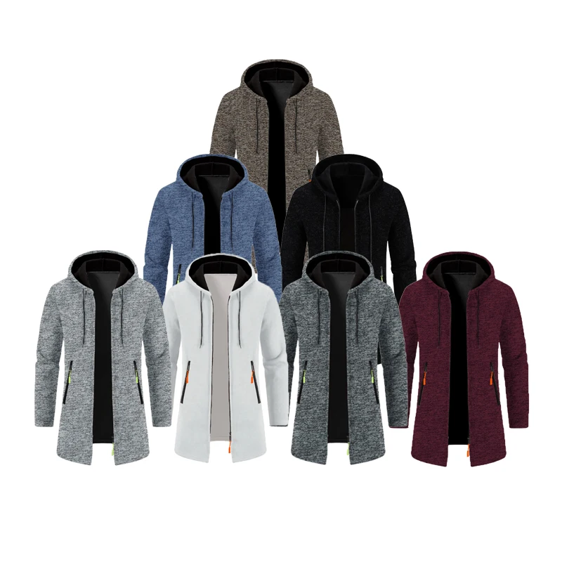 Autumn Winter Cashmere Men's Cardigan Chenille Outer Sweater Coat Windbreaker Oversize Sweatshirts Zipper Winter Solid Color Top