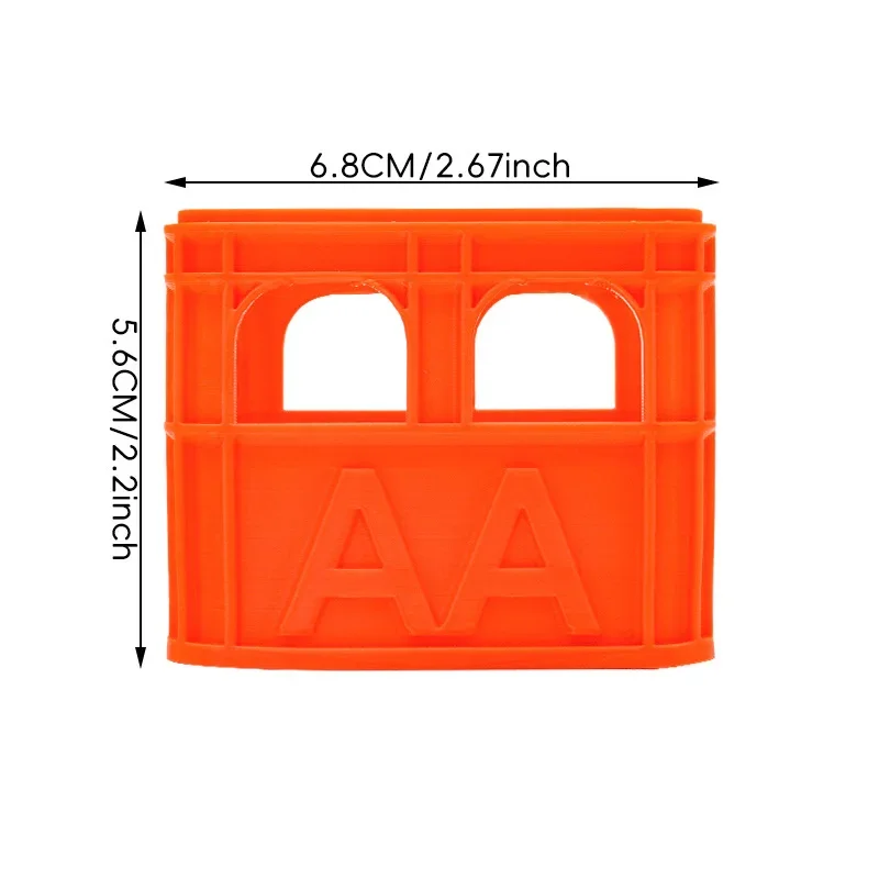 Creative Abstract Stackable Beer Crate-shaped Battery Storage Rack Home Desktop Storage Organizer Small Item Storage Box