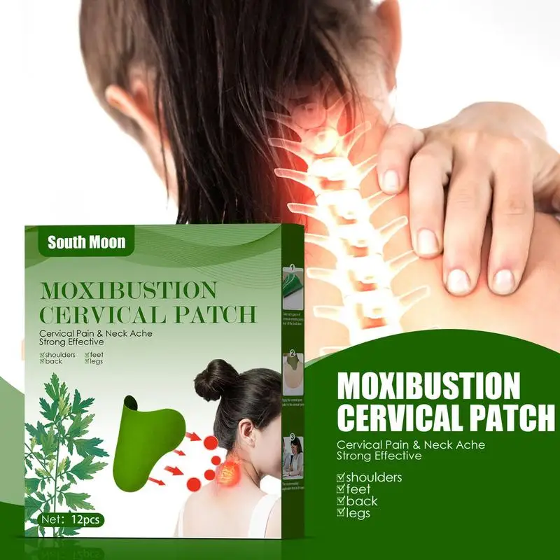 Moxibustion Patch For Neck Moxibustion Patch For Neck Mugwort Heat Patches Wormwood Sticker For Neck Shoulder Back Waist Hand