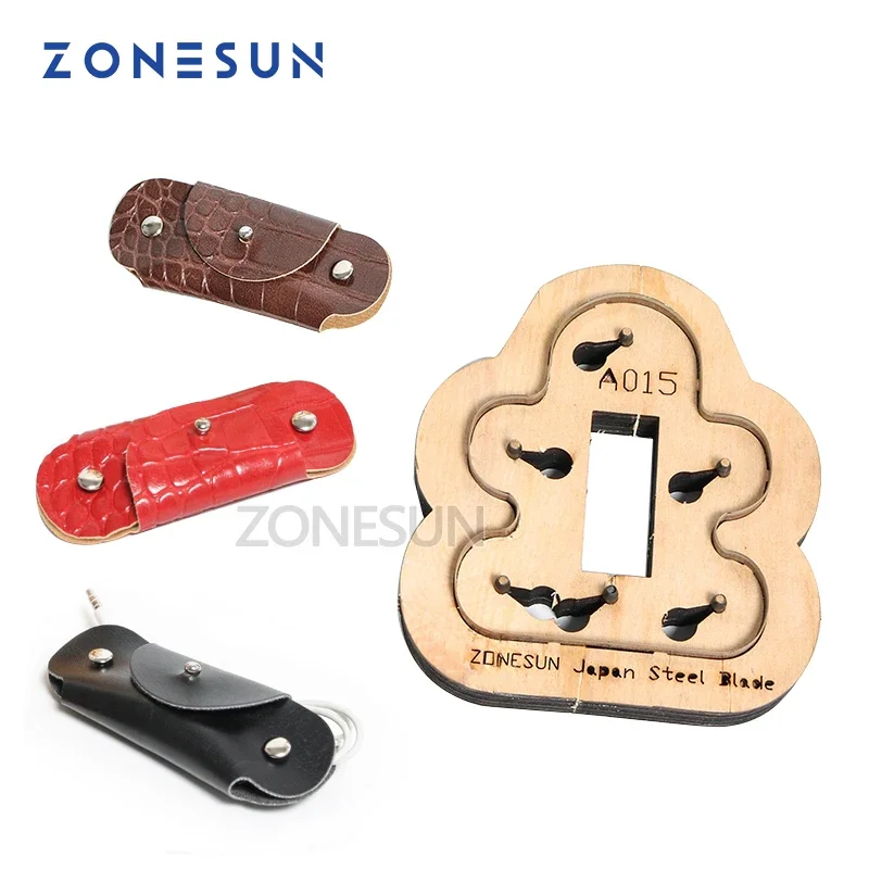 ZONESUN Customized leather shape laser punch die,photo paper,PVC/EVA sheet cutter mold,DIY leather laser knife die key
