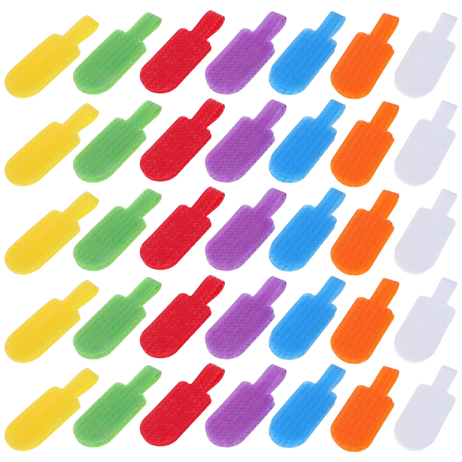 

40Pcs Cable Labels Multi-Color Writable Cable Tags Quick Identification Self-Adhesive Cord Wire Management Markers