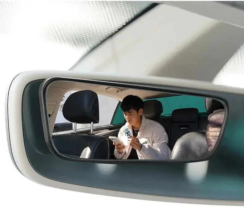 2 Stück 360 Grad verstellbarer Blindspot-Spiegel, zusätzlicher konvexer Rückspiegel für Autos, runder Rahmen, Weitwinkelspiegel für das Rückfahrvermögen – Detail 12
