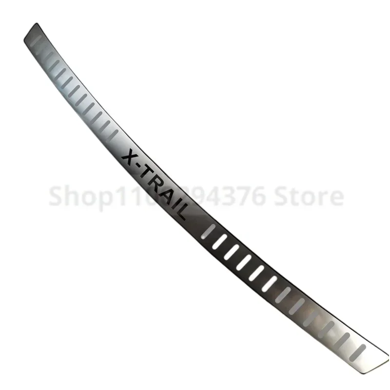 Car styling Stainless Steel Rear Bumper Protector Sill Trunk Tread Plate Trim For Nissan X-Trail Rogue T32 rear styling