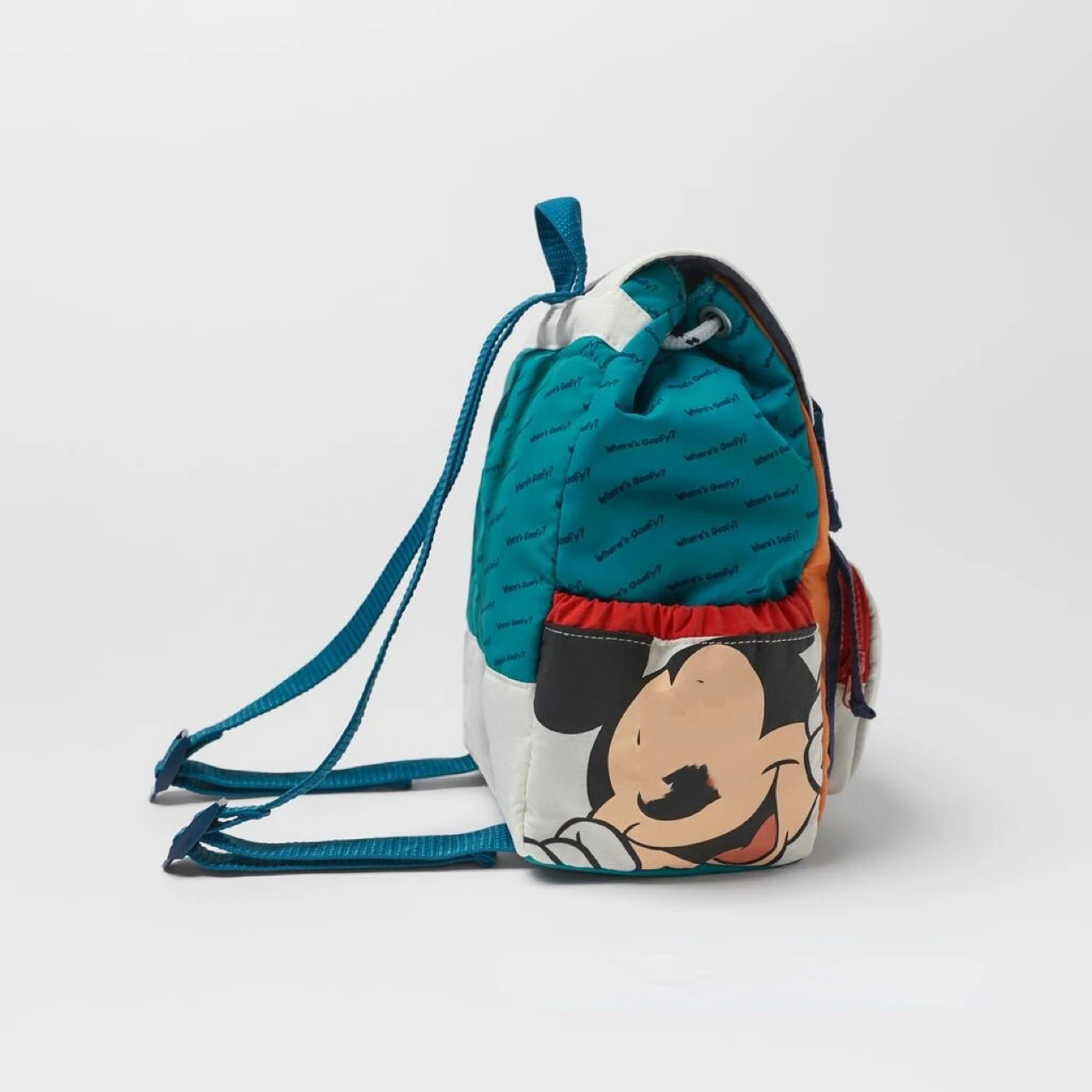 2024 New Children's Bag Disney Donald Duck Mickey Mouse Cartoon Print Kids' Backpack Nylon Skin Contrasting Colors Schoolbags