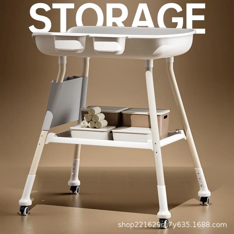 

Newborn Diaper Changing Table Multifunctional Baby Care Table Baby Shower Toddler Touch Table High and Low Washable