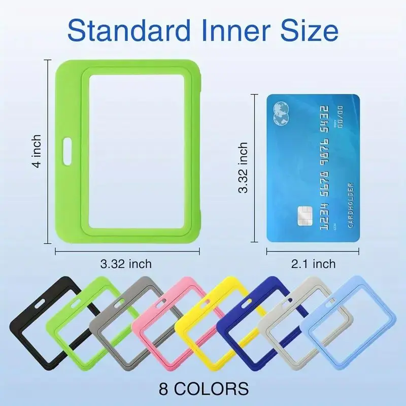 Double-Sided Transparent Card Holder Suitable for Transparent Identity Card Name Tag Card Rack