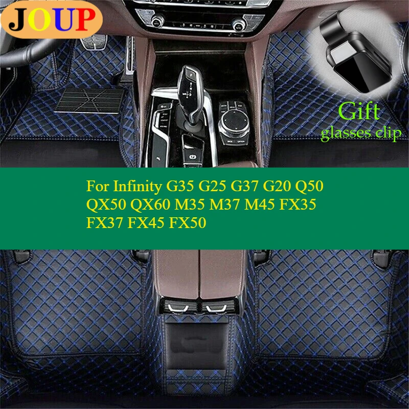 Для Infinity G35 G25 G37 G20 Q50 QX50 QX60 M35 M37 M45 FX35 FX37 FX45 FX50 Автомобильные коврики Пользовательские чехлы с левым/правым рулем