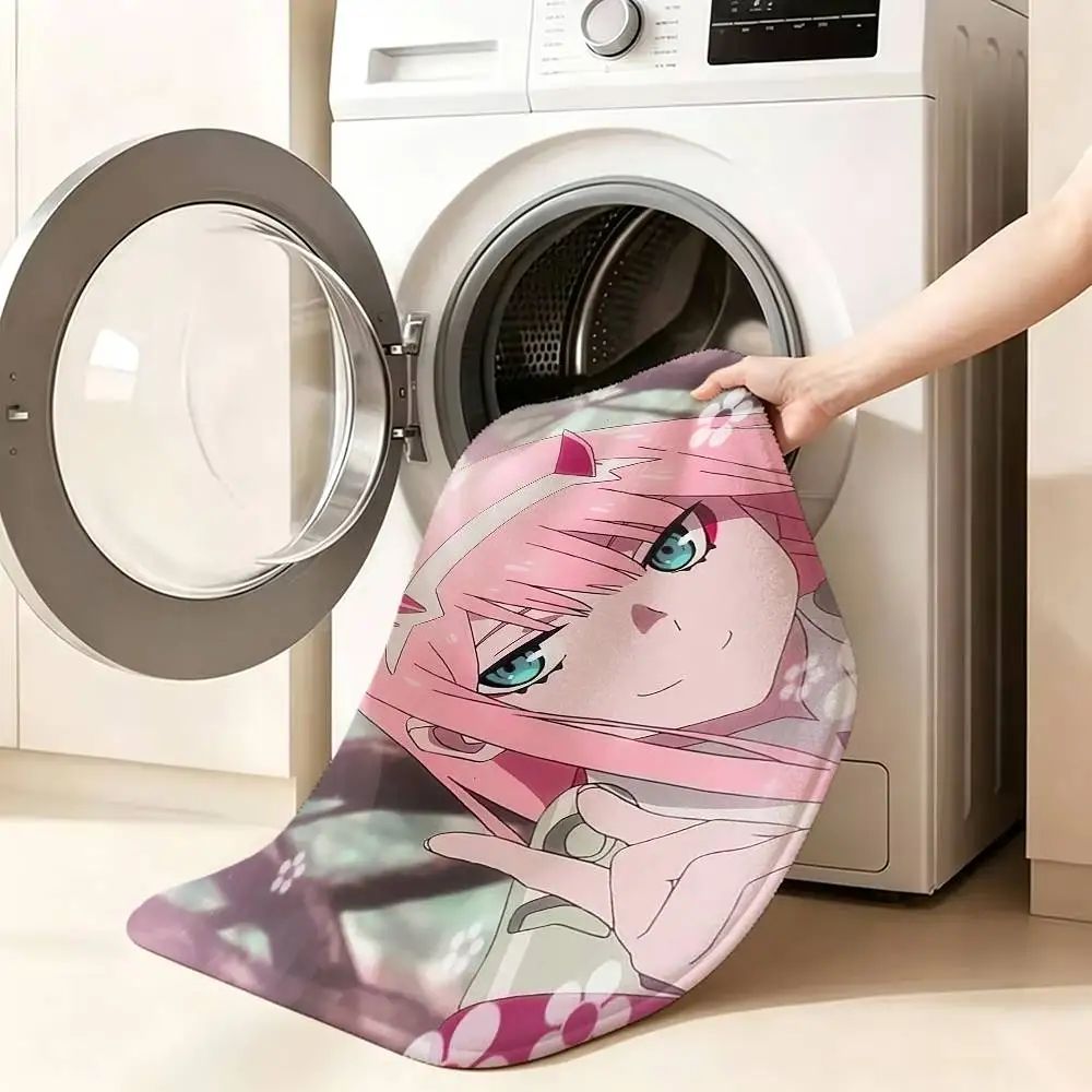 D-DARLING in the FRANXXS Z-Zero Two Floor Mat Soft Non Slip for Entry Door Bathroom Indoor Home Decorative Carpet