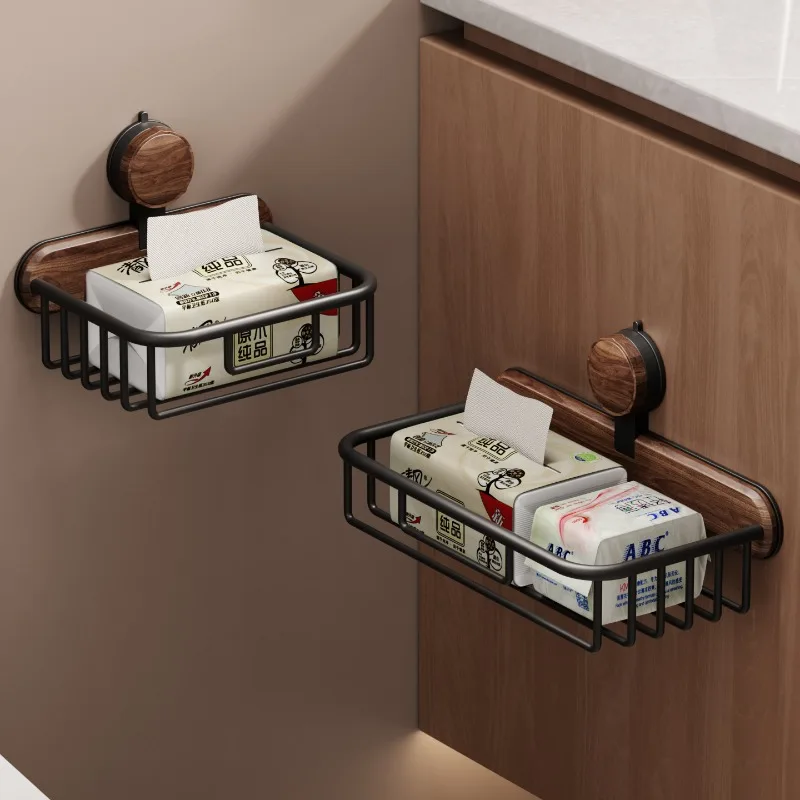 

Держатель для туалетной бумаги из орехового дерева, диспенсер для салфеток для ванной комнаты, настенный органайзер для рулона бумаги, модная домашняя полка для хранения