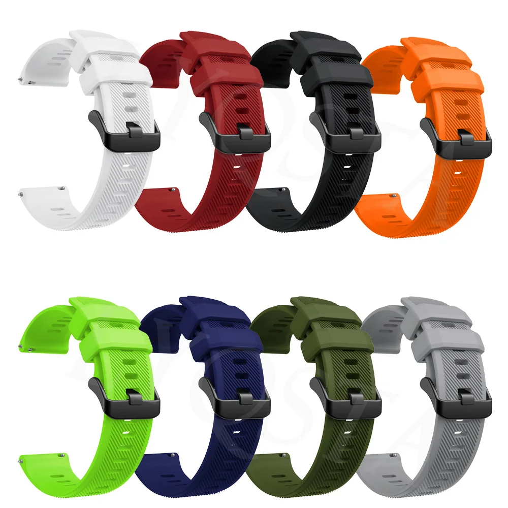 22mm Silicone Bracelet For Garmin Venu 2 Vivoactive 4 Smart Watch Band Forerunner 745 Strap Wrist Band For LEMFO K22 Watchband