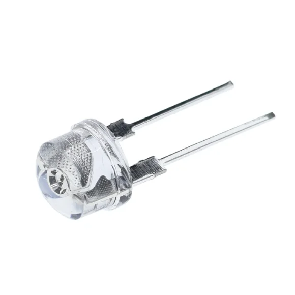 Diodes électroluminescentes transparentes, chapeau de paille, LED, blanc, rouge, bleu, vert, jaune, perles de lumière super lumineuses, 0.5-3.0 V, F8, 8mm, 3.2 W