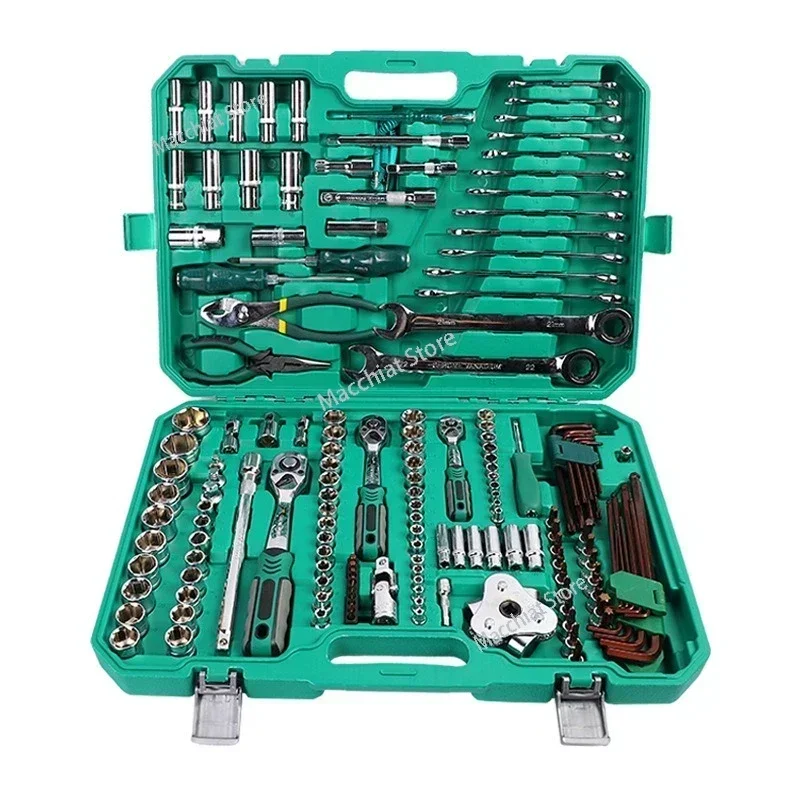 

161-piece auto repair kit chrome vanadium steel insurance home on-board support for mechanics