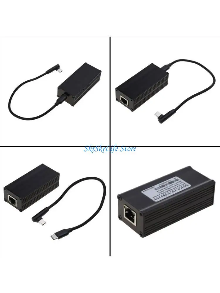 

E65E POE Adapter Adapter Adapter Card 5V9V Адаптивная USBC POE 44-57V PD3.0 Зарядка