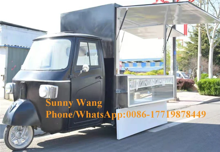 Новый грузовик Piaggio Food Truck 2023, модный грузовик Piaggio Ape, мобильный розничный грузовик на продажу