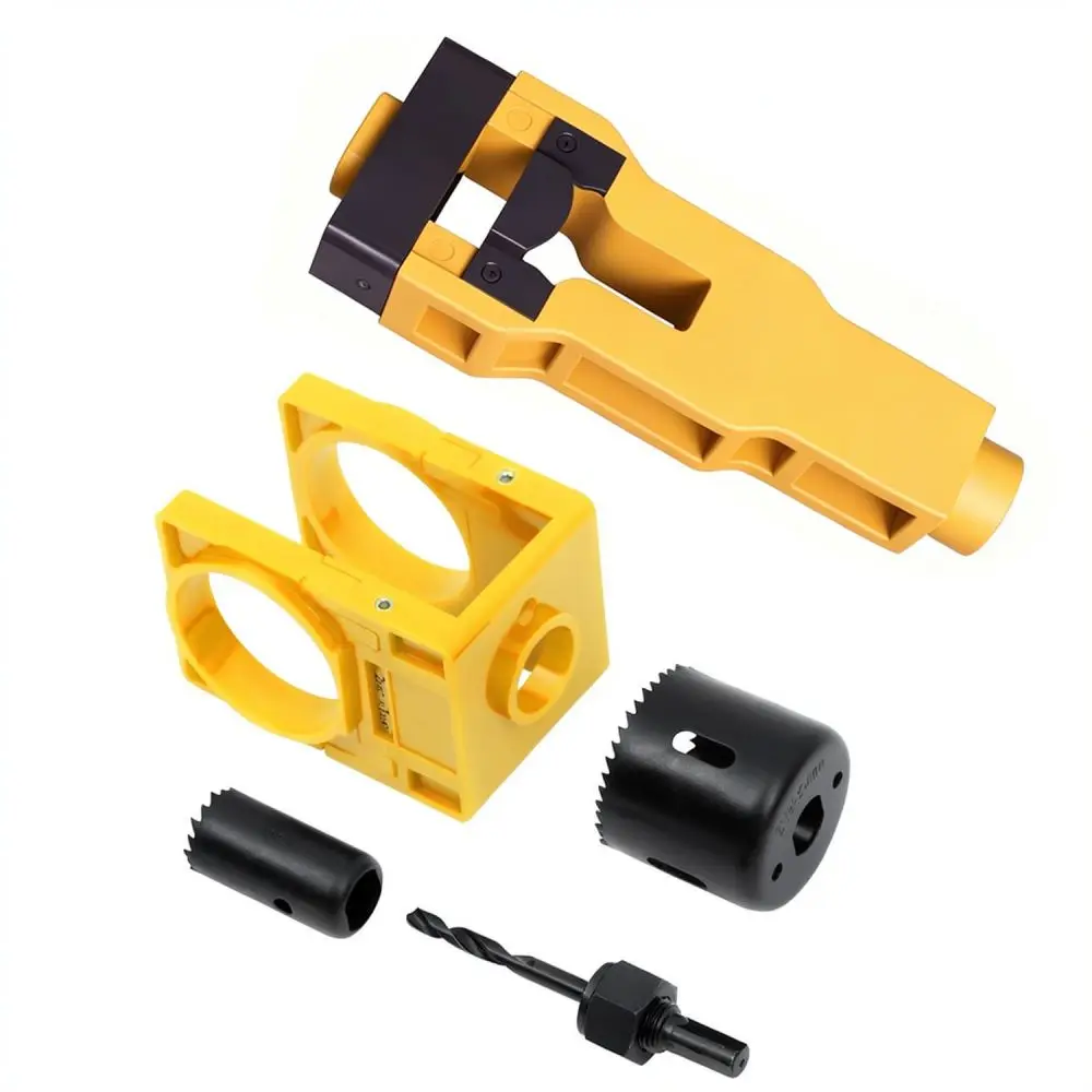 Wood Door Lock Hole Opener Tool Precision Positioning Template For Standard Thickness Doors Carpentry Hardware Kit