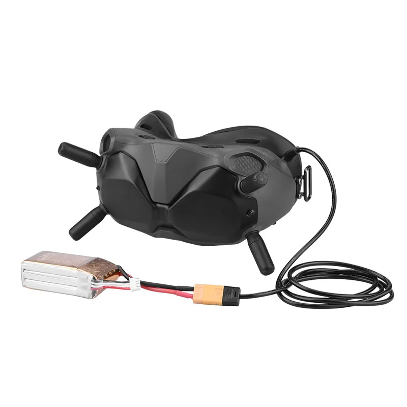 FPV V2 Brillenkabel XT60 Port Line 11,1-25,2V 3S 4S Batterieausgangsleistung für DJI V2 Brille FPV / DJI AVATA Drohnenzubehör