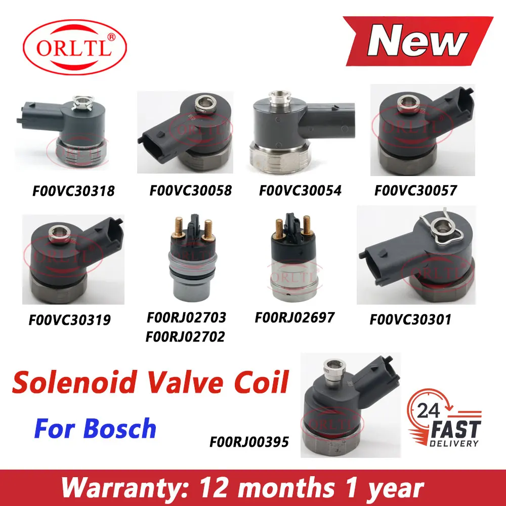 F00RJ02703 F00RJ02697 Injection Solenoid Valve F00VC30054 F00VC30318 F00VC30319 F00RJ00395 Magnetic Valve Coil for BOSH Injector