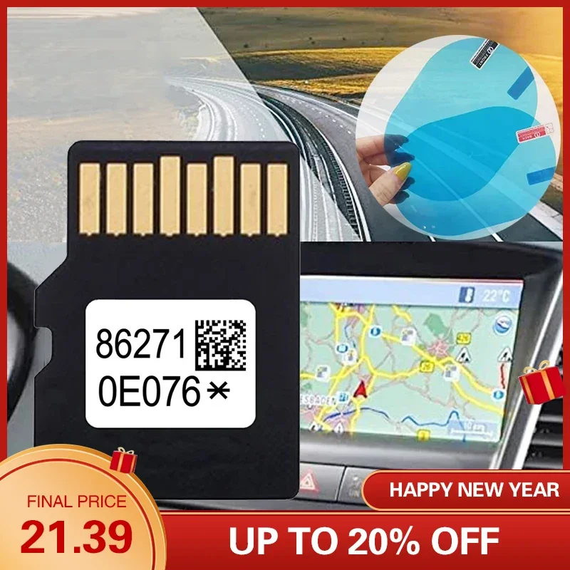 

Navigation SD Card Compatible with Toyota 86271-0E076 Sat Nav Car Navigation Maps USA Canada Latest Update with Anti Fog Reaview