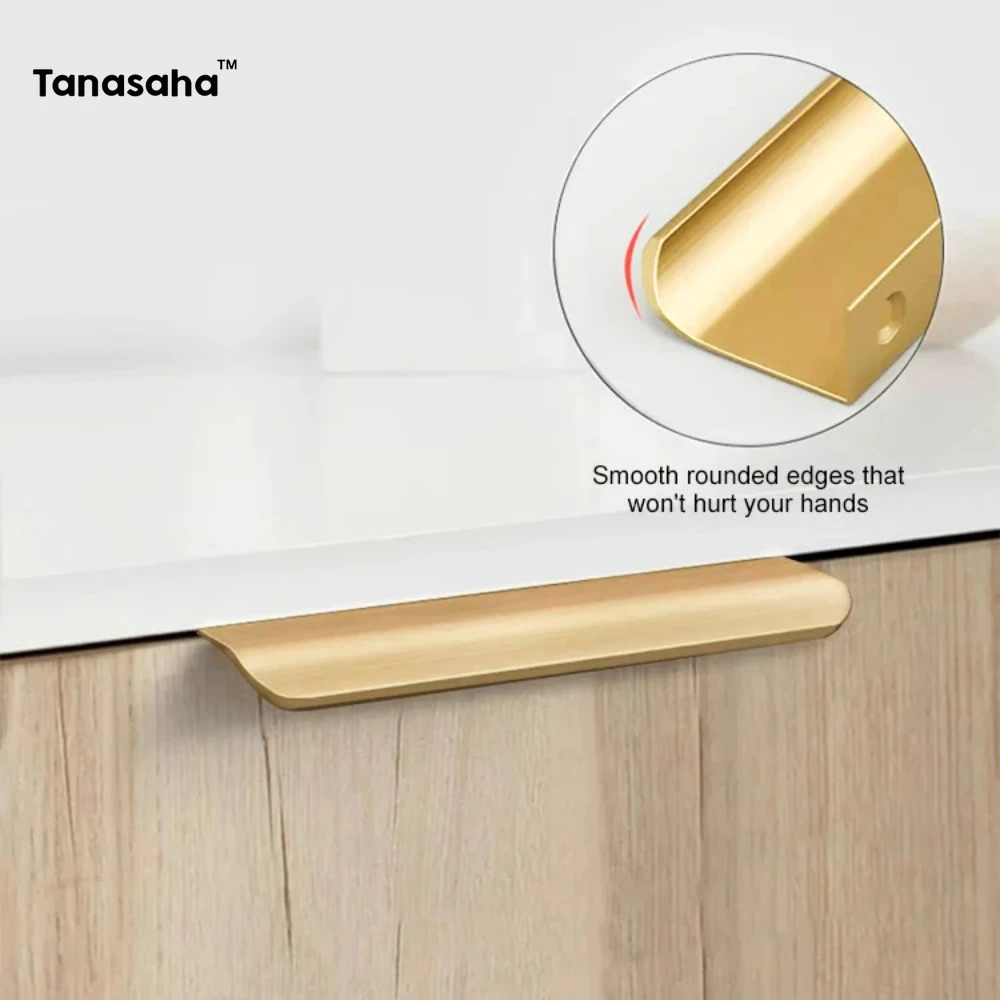 slim fit dress slacks Goldenwarm Apartment Gold Kitchen Cupboard Cabinet Drawer Handles main image 0