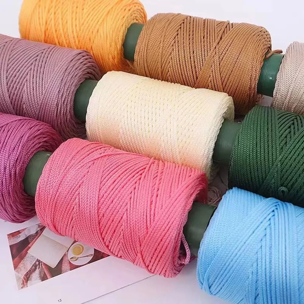 1Pc 230g Hollow Crochet Yarn Ice cool Thread Crocheting Hat Bag Summer Sun Hat Ice Rope DIY Hook line DIY Mat Cushion