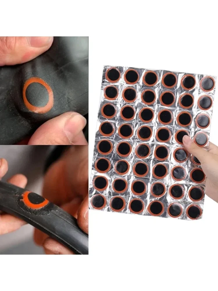 AliExpress 48pcs Rubber Puncture Patches Bicycle Tire Tyre Tube Repair Cycle Patch Kit No Glue Bicycle Inner Tube Puncture Repair Tools