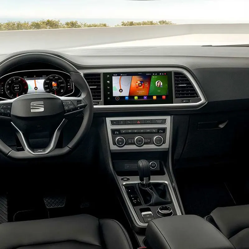 2 sztuk dla Seat Ateca 2021 8 Cal nawigacja samochodowa Touch Center Screen Protector akcesoria do wnętrz samochodowych folia PET akcesoria