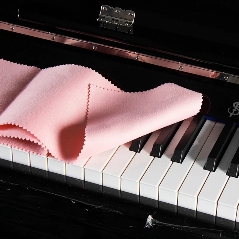 

Anti- Dust Key Cover Piano Keyboard Cloth Dustproof Accessories Cleaning Pink Flannel