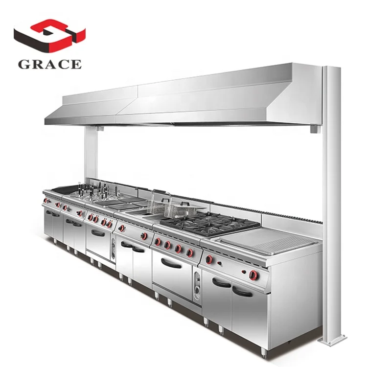 Other Hotel Restaurant Supplier Heavy Duty Seafood Buffet Gas Stove Kitchen Cooking Set Commercial Restaurant Equipment