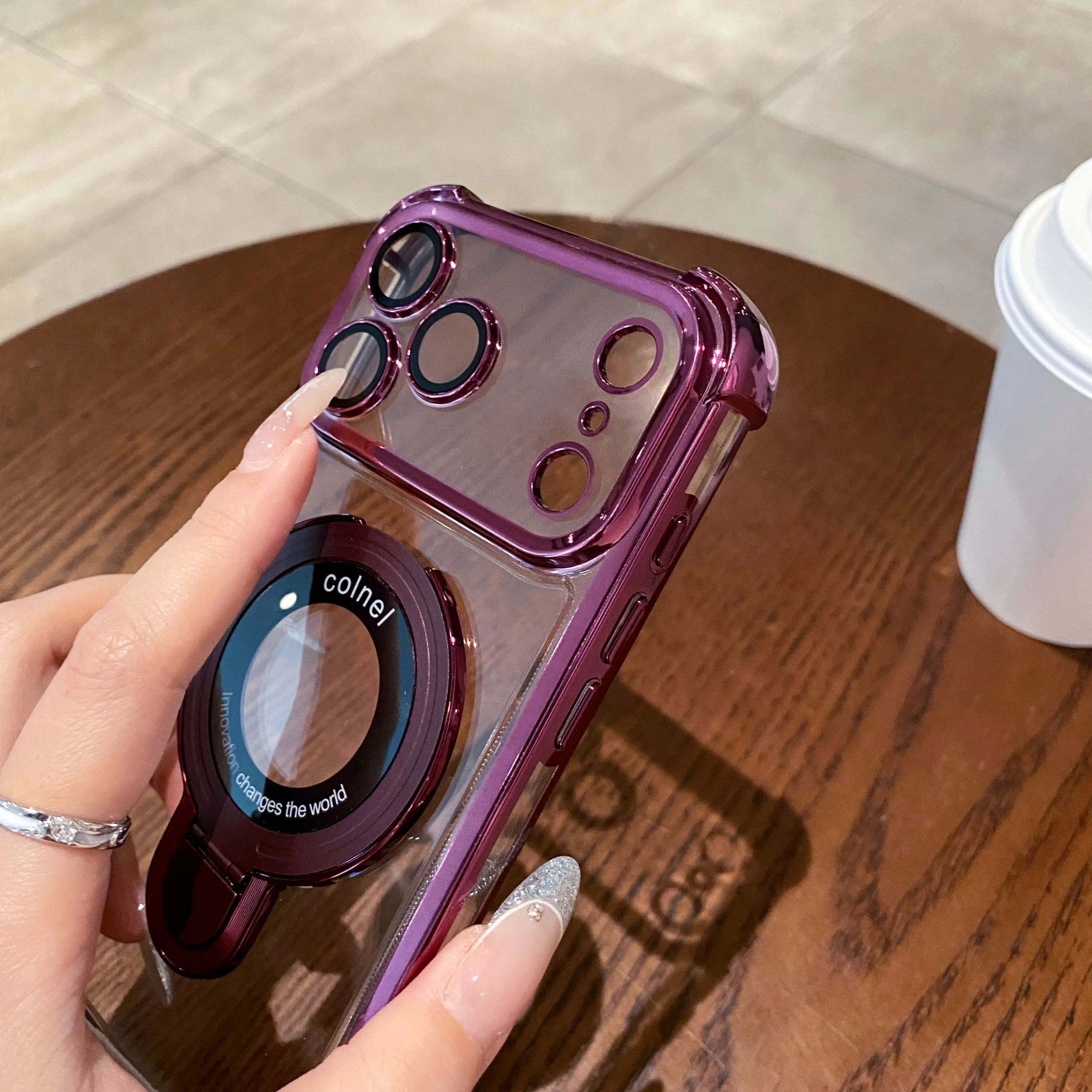 Funda de Lujo con Anillo Magné - Luxury Plating Case reseña y precio