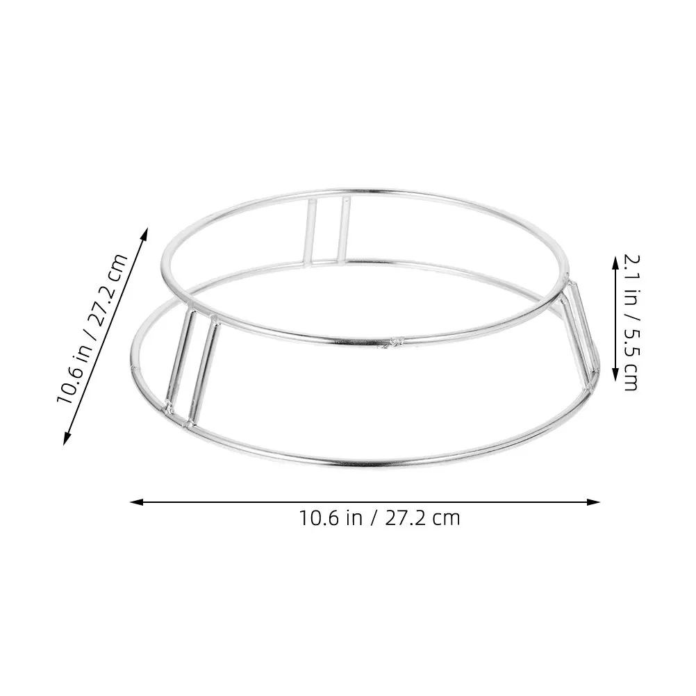 

Alipis Stainless Steel Wok Pot Rack Multi Functional Insulated Stand for Kitchen Storage Organization Silver