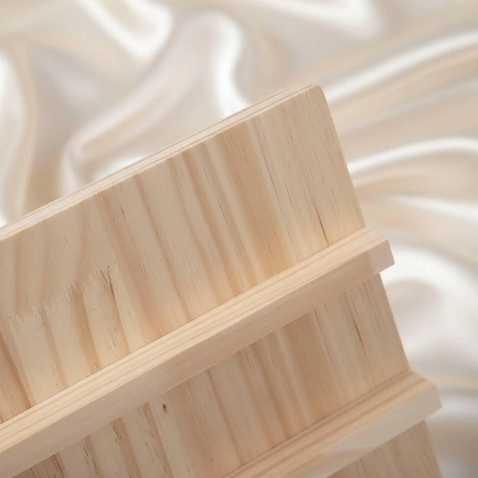 Solid Wood Earring Display Stand Tiered Jewelry Organizer Shelf for Necklace Display in Shops and Live Broadcast - view 5