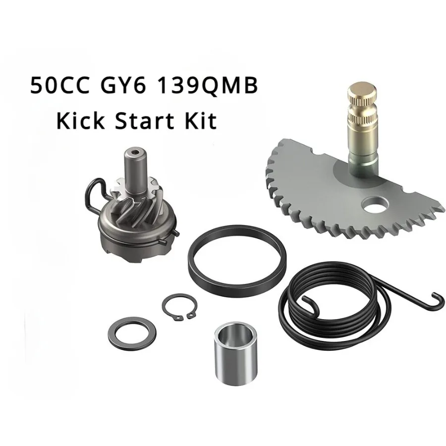 49CC 50CC GY6 139QMB For Chinese Moped Scooter ATV Kick Start Kit Complete Gear Level Shaft Spring Pinion Pin TQ Starter Motor