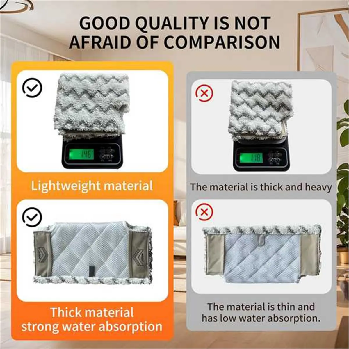 2026 New 3pcs Steam Mop Pad for P3/P5/P8/S3793/S5003D Steam Mop Replacement Pads Washable Replacement Mop Pads