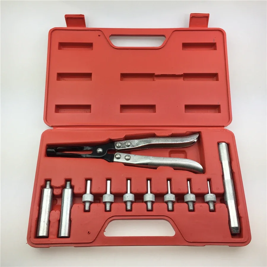 Car Repair Parts 11 Pieces of Valve Oil Seal Disassembly Tool Set Closure Sets of Spring Removable Pliers