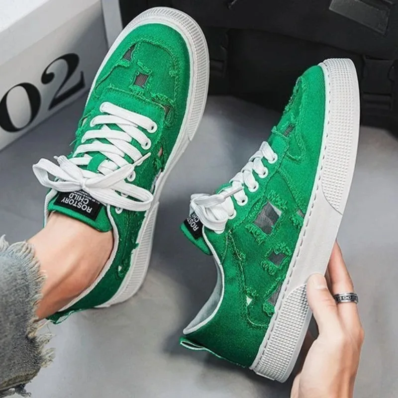 

Летняя дышащая повседневная парусиновая обувь на массивном каблуке для мужчин, модная мужская обувь 2025 года, размер 44, классические оригинальные легтимные кроссовки для взрослых