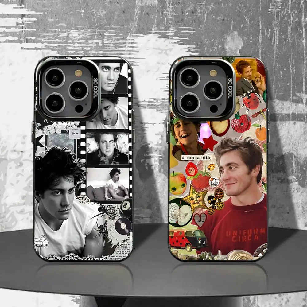 

Jake G-Gyllenhaal Phone Case For iPhone 16,15,14,13,12,11,Pro,XS,Max,Plus,Mini,SE4,E Black Matte Shockproof Cover