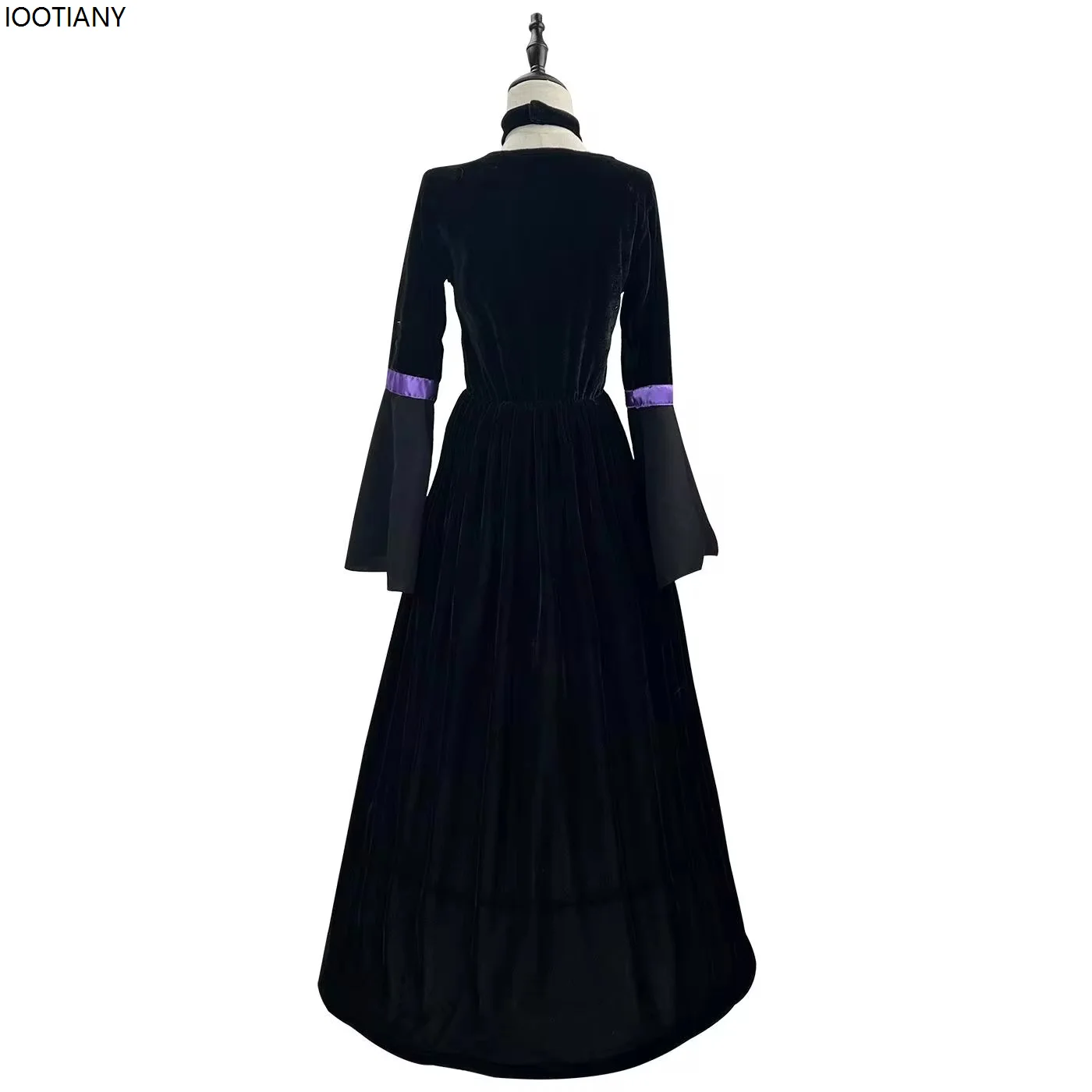 Halloween Adult Purple Witch Cosplay Costume With Hat Wizard Theme Party Roleplay Dress Up Women Carnival Party Stage Show Suits