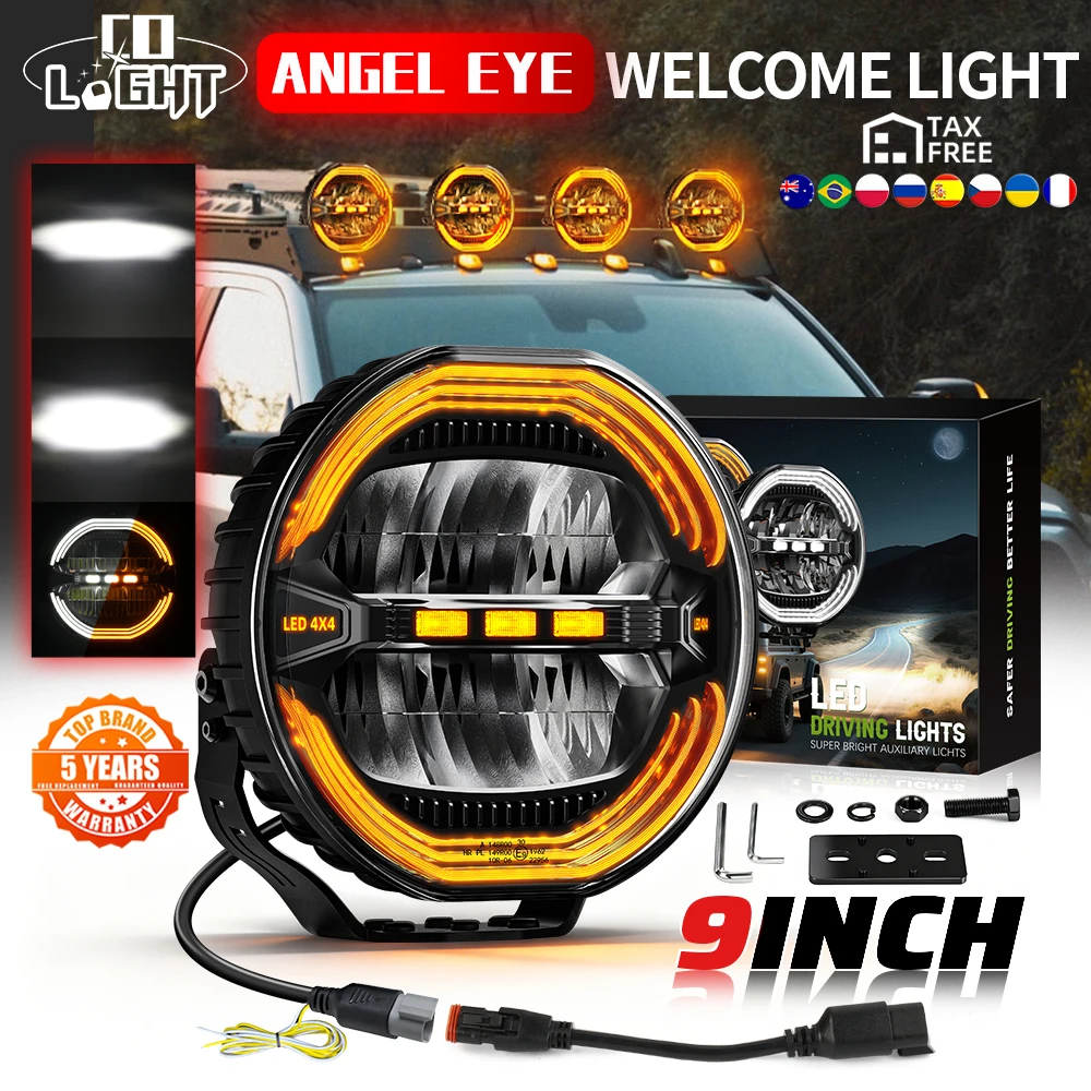 CO LIGHT Super lumineux camion 4WD pick-up pare-chocs avant automobile auxiliaire Led phare tout-terrain 3500K 6500K DRL LED projecteur 4x4