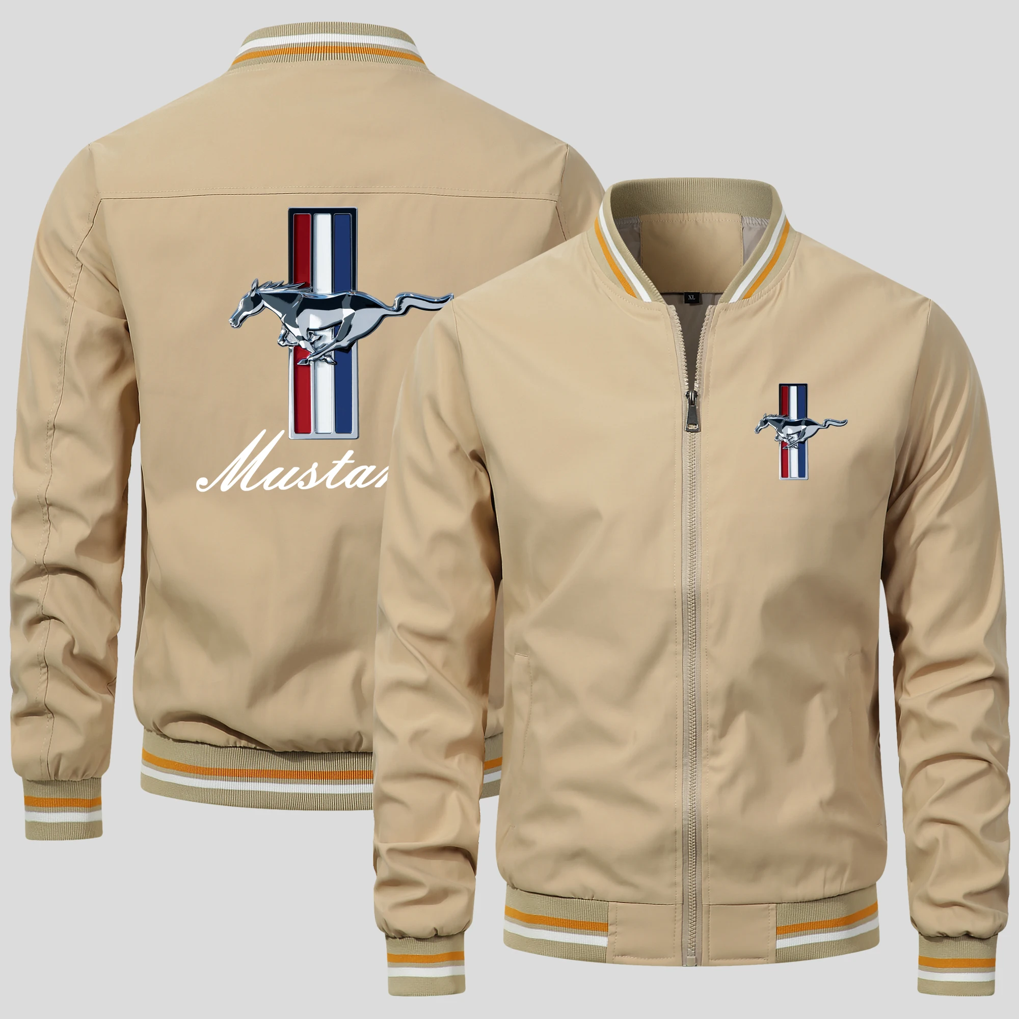 2024 neue trend ige heiße Verkauf Ford Mustang Logo Herren jacke Modemarke Jacke hochwertige übergroße Moto Racing atmungsaktive Tops