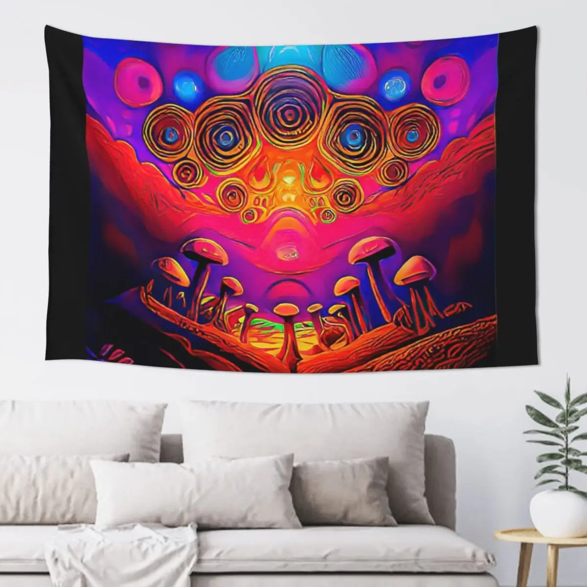 

Mushrooms Trippy Tapestry Room Decoration Accessories Korean Room Decor Tapestry