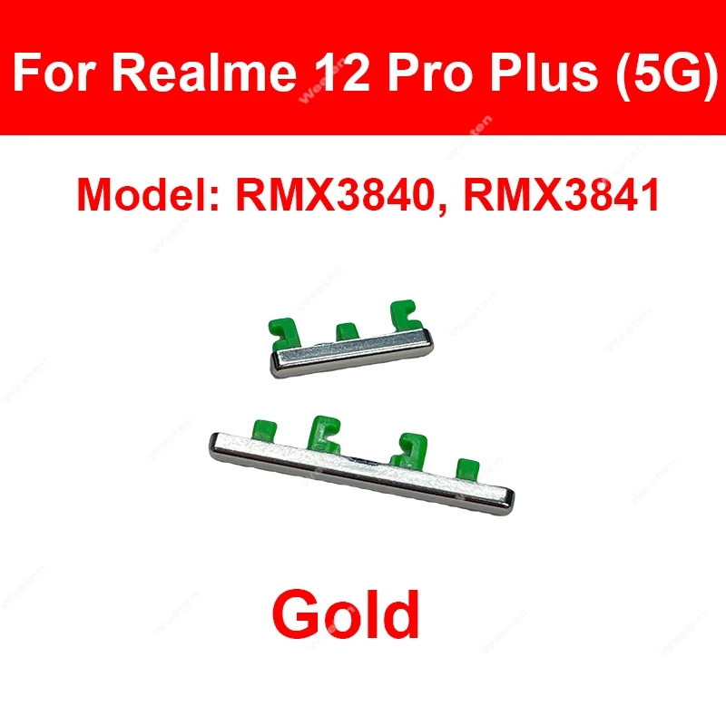 Power Volume Buttons For Realme 12Lite 12 Plus 12X 12 Pro Plus 4G 5G Volume Button Up Down Side Key Replacement Repair Parts image 4