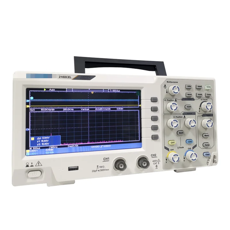 

Oscilloscope digital dual-channel car maintenance portable 100M bandwidth 1GS sampling and testing instrument universal