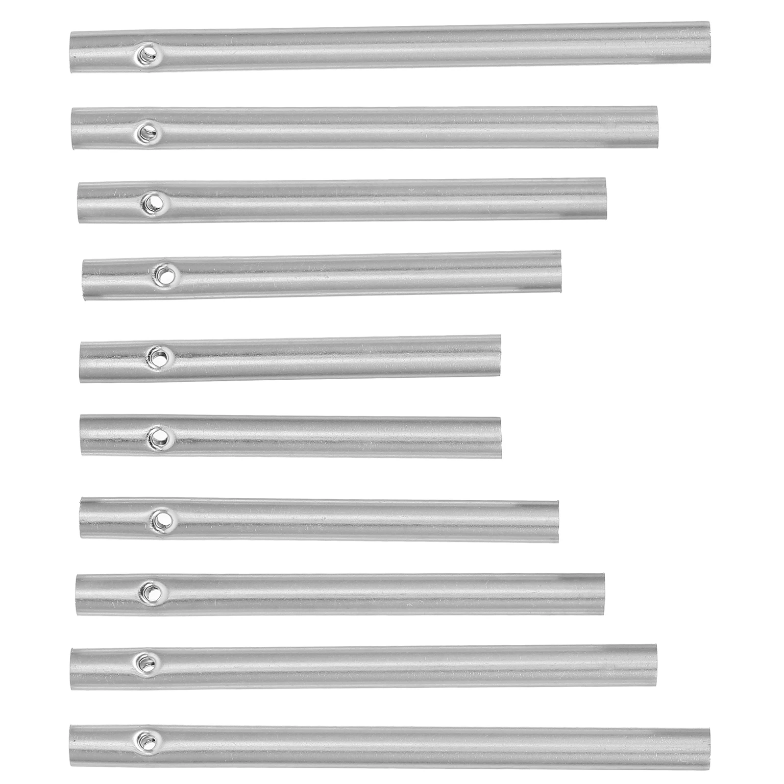 

10pcs 8mm Diameter Aluminum Tubes DIY Material Lightweight Wind Chime Kits Kids Craft Reusable Bulk Metal Charms Home Decor
