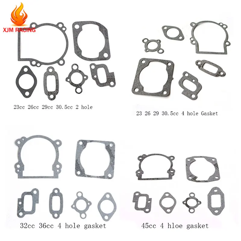 

Gasket Set for 23cc 26cc 29cc 30.5cc 32cc 36cc 45cc Engine for 1/5 HPI KM ROVAN Gtb Fg Ddt Mcd Fid Racing Baja Losi Parts