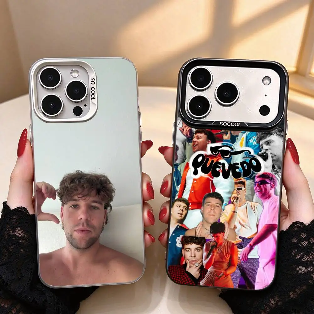 B-Buenas Noches Quevedo  Phone Case For iPhone 18,17,16,15,14,13,12,11 Plus,Pro Max,XS,Colorful Silver Black Cover Gift